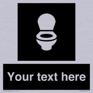 Custom information: black panel wc toilet